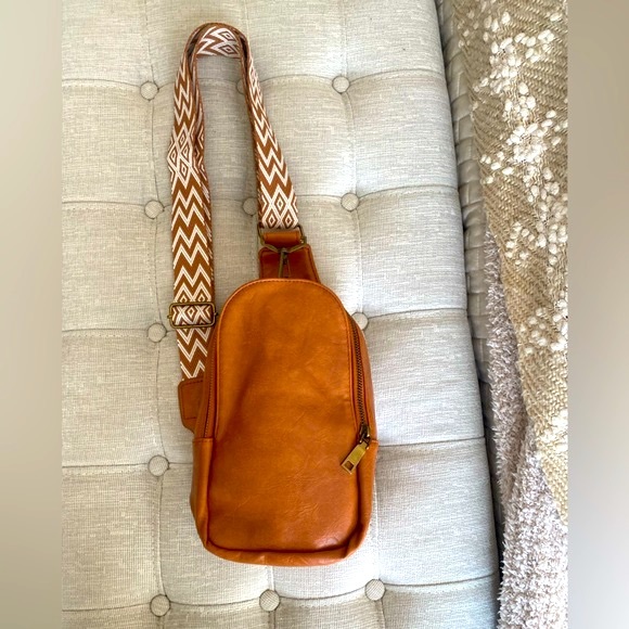 Leather Bohemian Crossbody Sling Purse - Picture 2 of 4